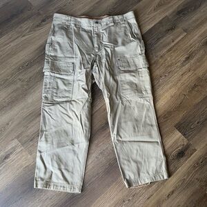 Duluth trading men’s 100% cotton cargo work pants size 42x30